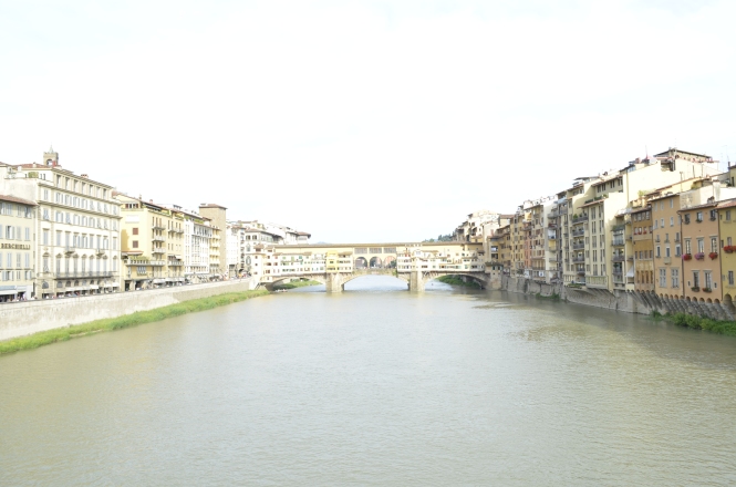 The view from Ponte de Vecchio